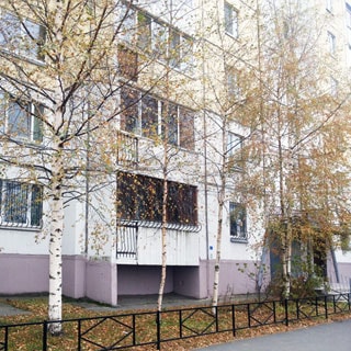 Трехкомнатная квартира 90 кв.м на Комендантском проспекте (Приморский, МО-69, Юнтолово) продается. Фасад дома, вход - с улицы